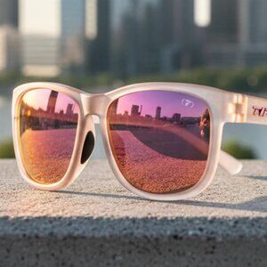 **NWT** Tifosi Optics Swank XL Sport Sunglasses - Frosted Rose Frame
